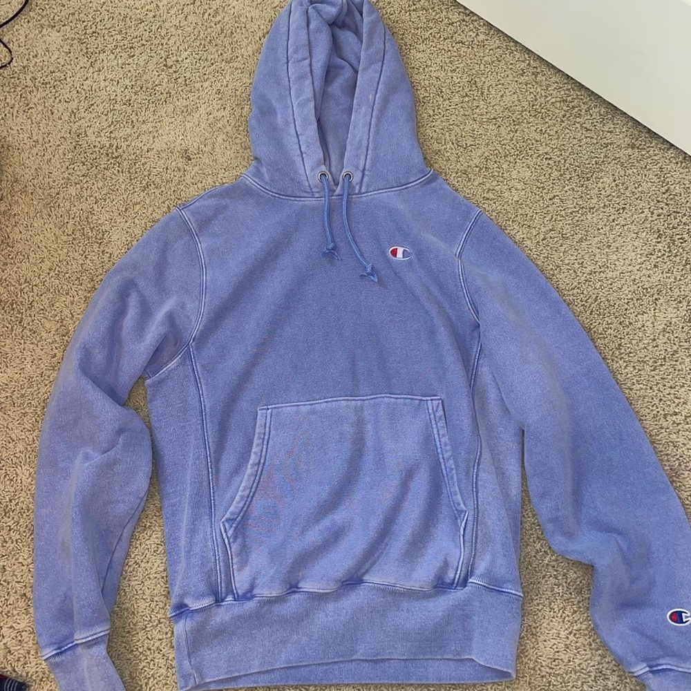 Champion reverse weave distressed look hoodie